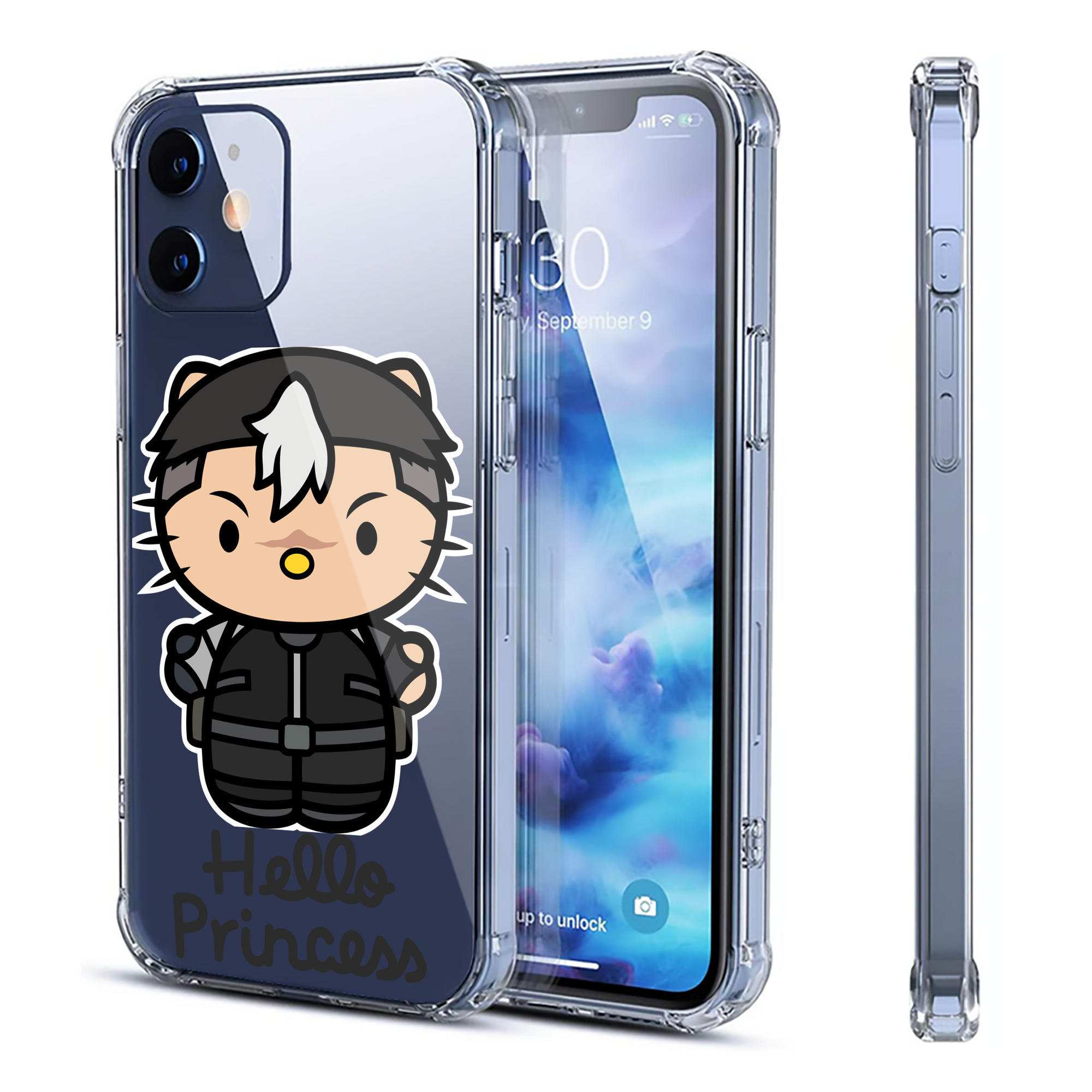 （画像用） Hello Kitty ハローキティ 【iPhone 12シリーズ対応】透明スマホケース（クリアソフトケース）